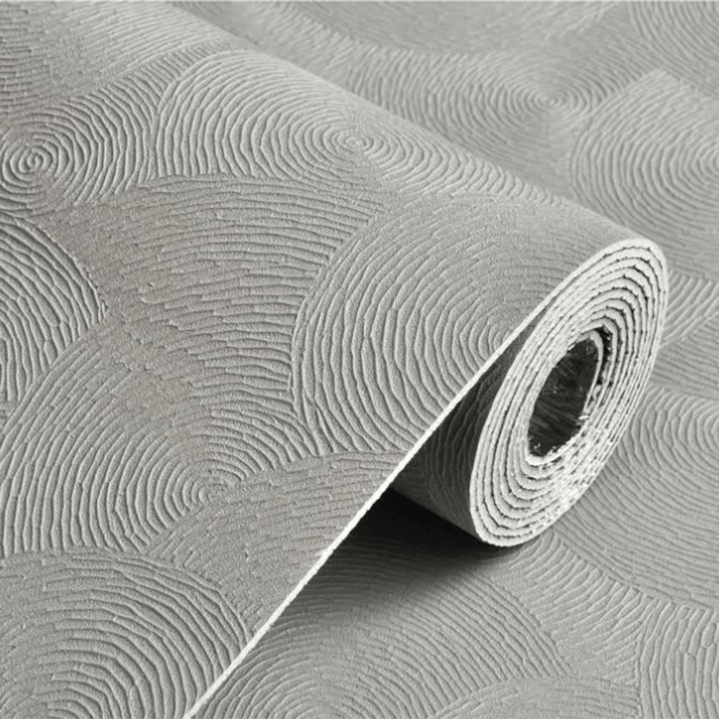 Medium Gray Wavy Pattern Ceramic Self -adhesive Wall sticker