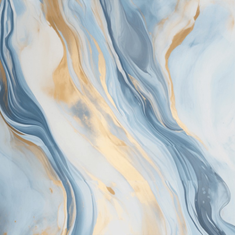Light Blue And Golden Ripples Transfer Film