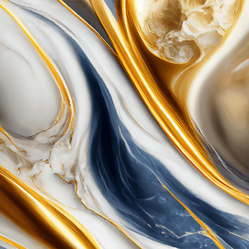 Gilded Blue Ocean Transfer Film