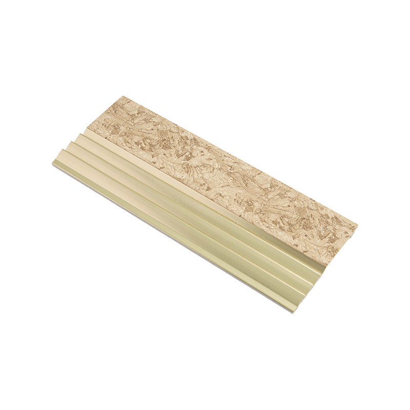 16cm Gray Wood Grain Accents PS Panel With Gold 16cm Gray Wood Grain Accents PS Panel With Gold