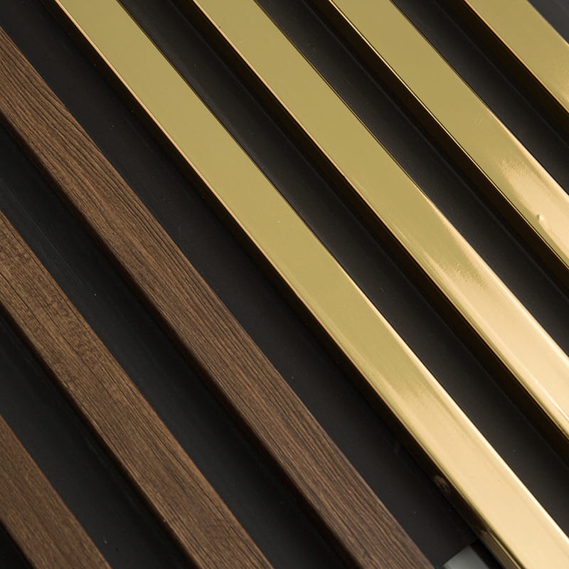 160*22mm Wood Grain Grille WPC Wall Panel 160*22mm Wood Grain Grille WPC Wall Panel