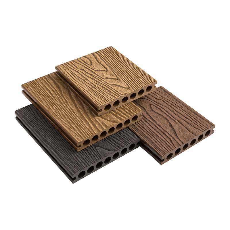 140*23mm Round Hole PE Wood-Plastic Composite Flooring (Generation 1)