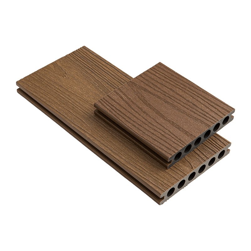140*23mm Round Hole PE Wood-Plastic Composite Flooring (Generation 2) 140*23mm Round Hole PE Wood-Plastic Composite Flooring (Generation 2)