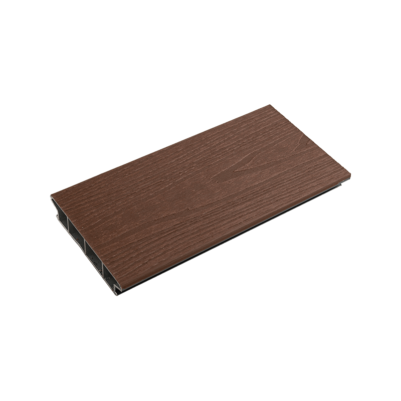 Wood Grain Embossed Aluminum Alloy Flooring, Outdoor Aluminum Composite Decking - Brown