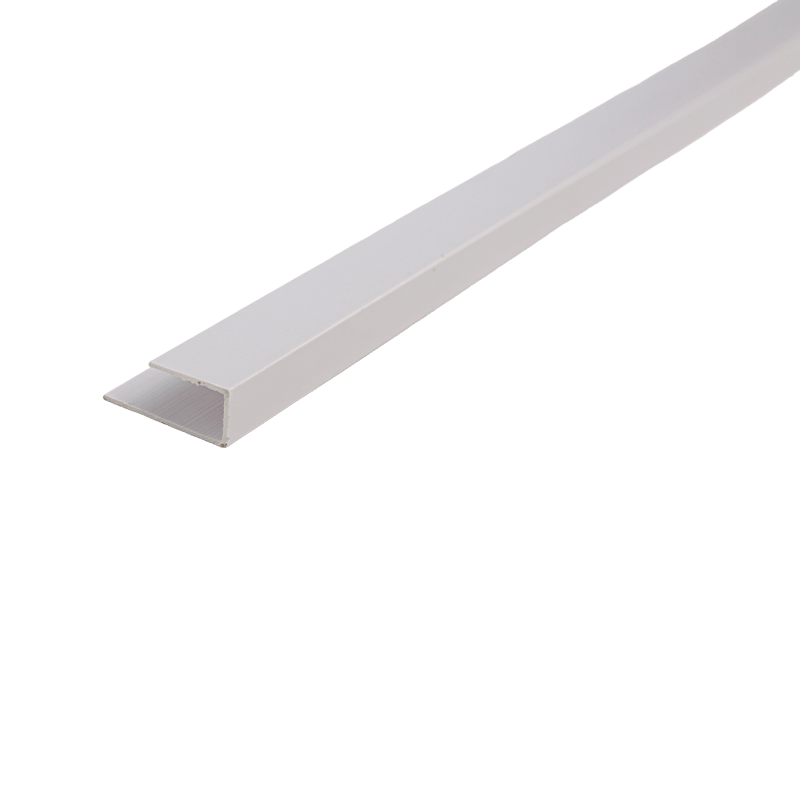Height 1.0cm，140g/m PVC Skirting Board Trims Profiles for Edge Finishing